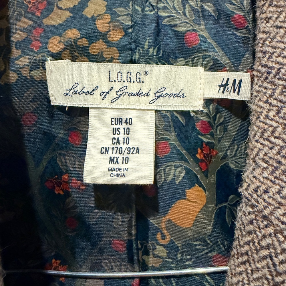 H&M L.O.G.G. Patterned Inner Lining Blazer - Picture 5 of 5